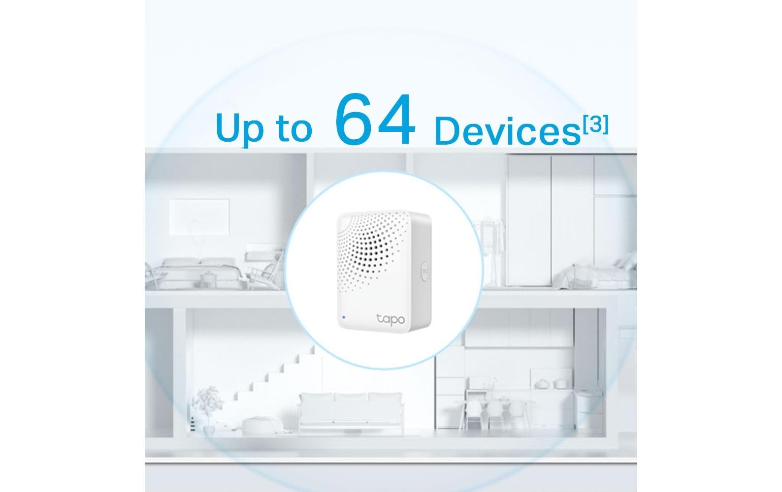 TP-Link Tapo Fernbedienung – Alarm, für WLAN, 868,0 MHz, weiss, H100