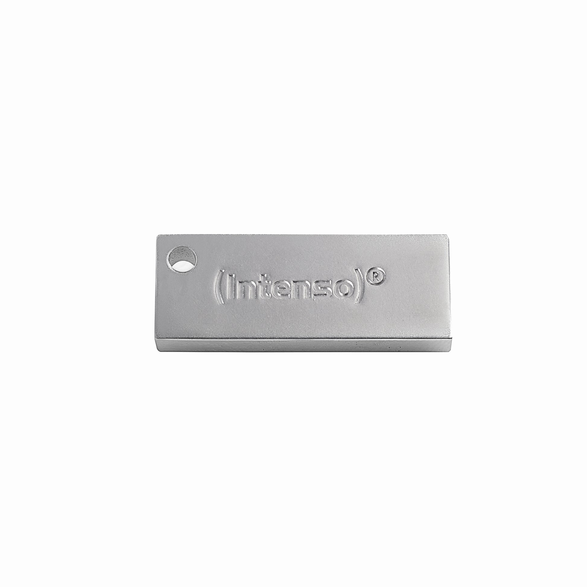 Intenso Premium Line 64 GB – USB 3.2 Gen 1, 100 MB/s, Metall, Silber