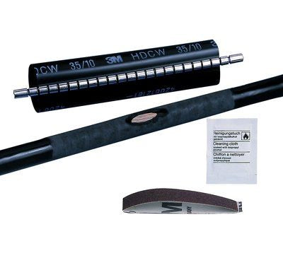 3M Schrumpfschlauch-Set, Ø 120 mm → Ø 28 mm, 50 cm – Schwarz