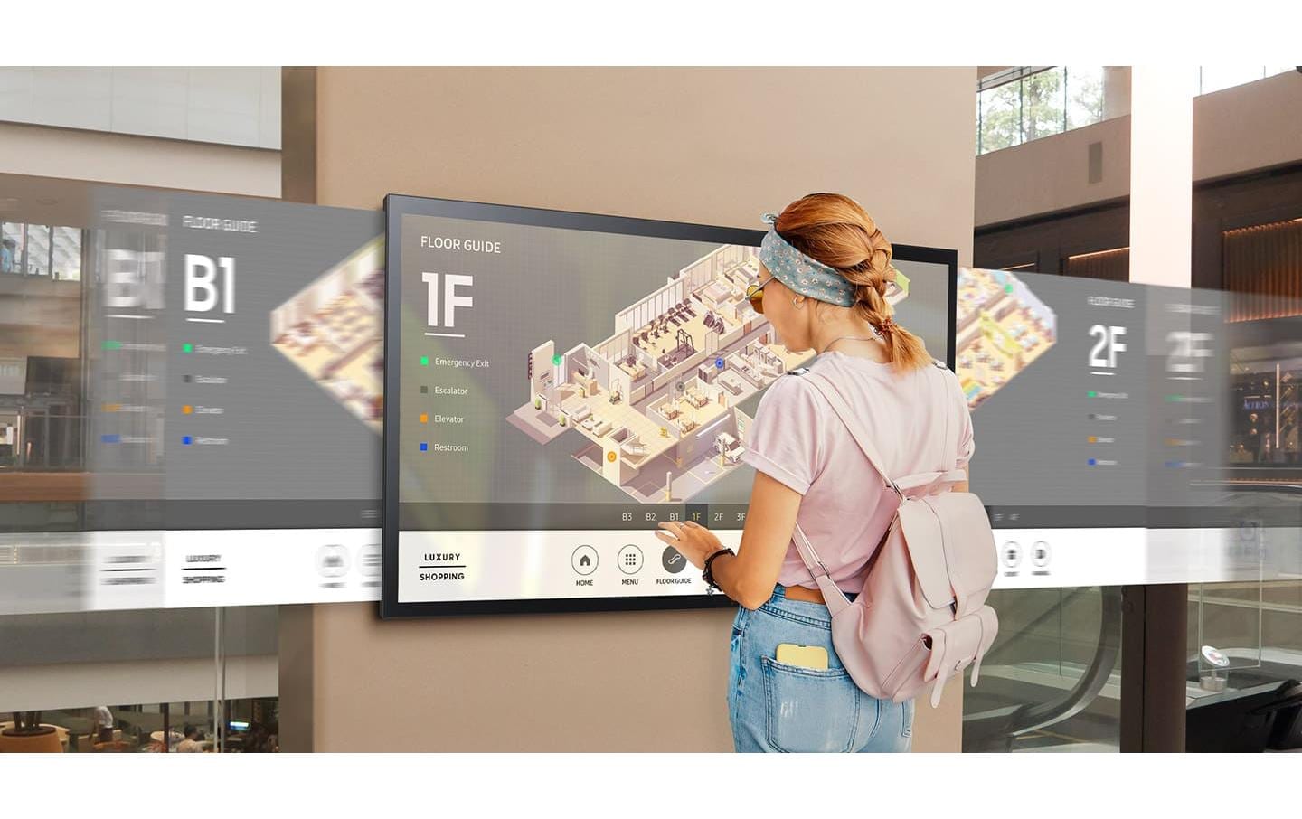Samsung QM55B-T 55" UHD 4K Touch – 500 cd/m²