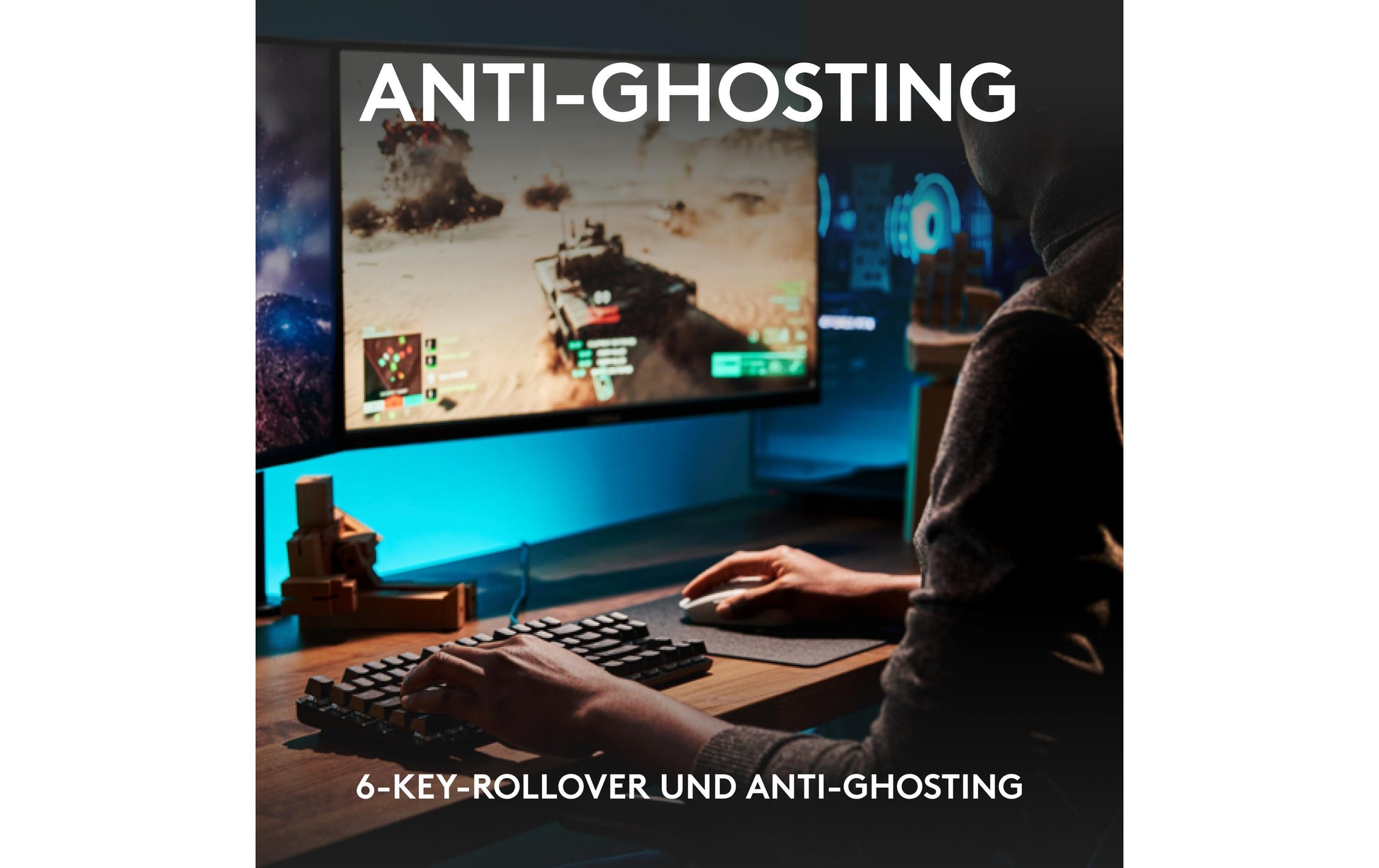 Logitech G G413 TKL SE – Gaming-Tastatur TKL – Mechanisch – USB-A – QWERTZ (CH) – Schwarz – Ohne Ziffernblock