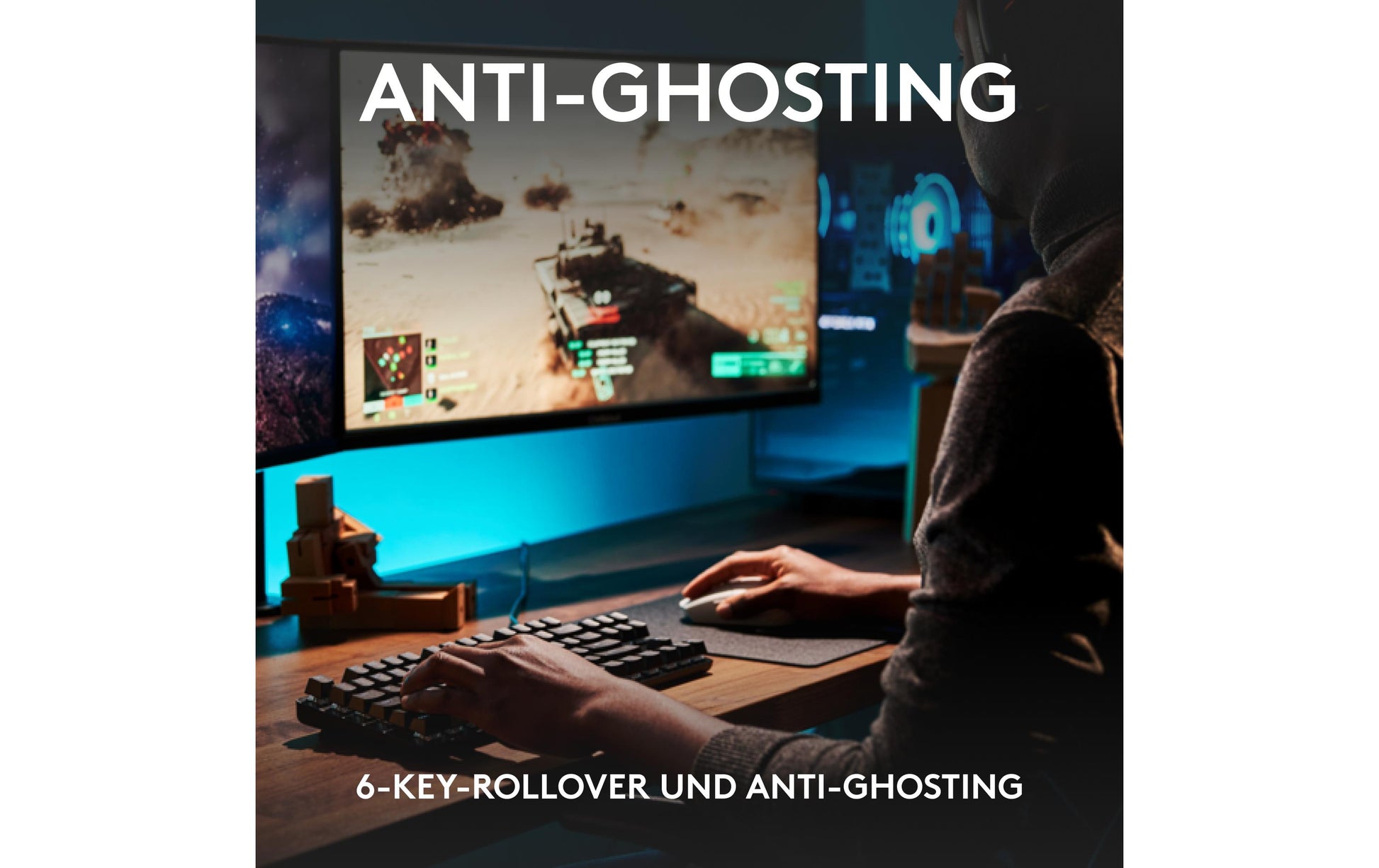 Logitech G G413 SE – Gaming-Tastatur – Mechanisch, Kabelgebunden – USB-A – QWERTZ (CH) – Beleuchtet – Schwarz