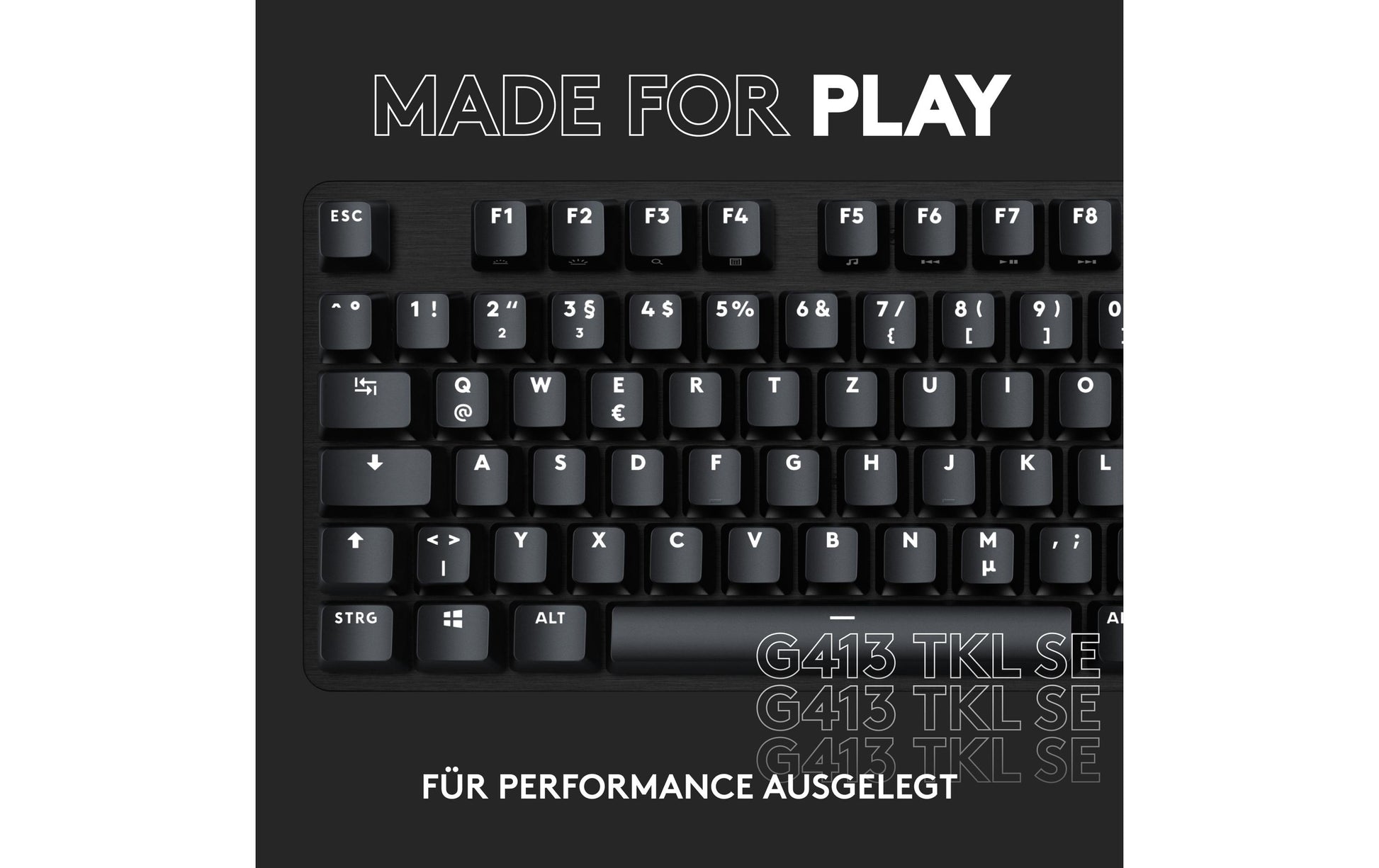 Logitech G G413 TKL SE – Gaming-Tastatur TKL – Mechanisch – USB-A – QWERTZ (CH) – Schwarz – Ohne Ziffernblock