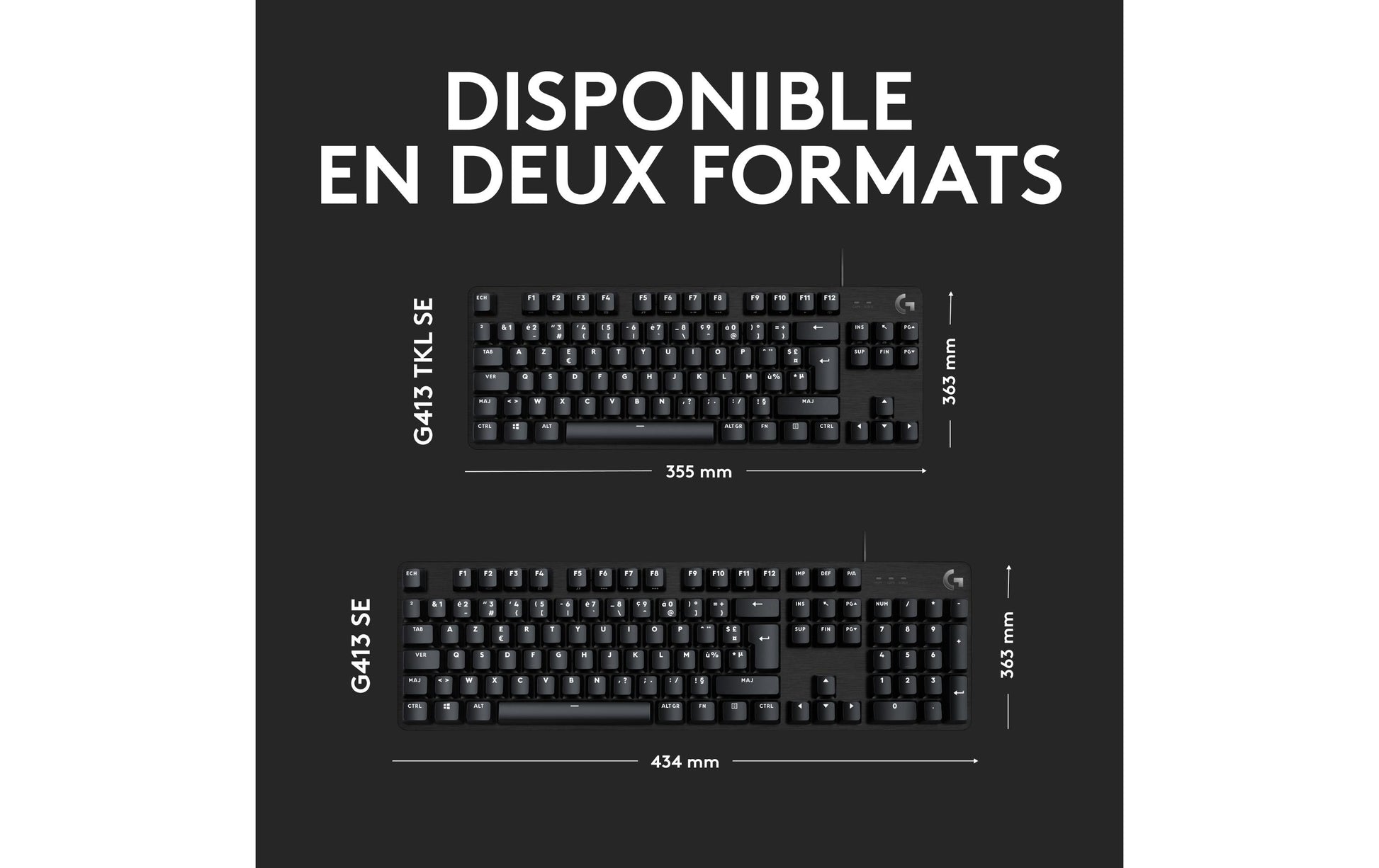 Logitech G G413 SE – Gaming-Tastatur – Mechanisch, Kabelgebunden – USB-A – QWERTZ (CH) – Beleuchtet – Schwarz