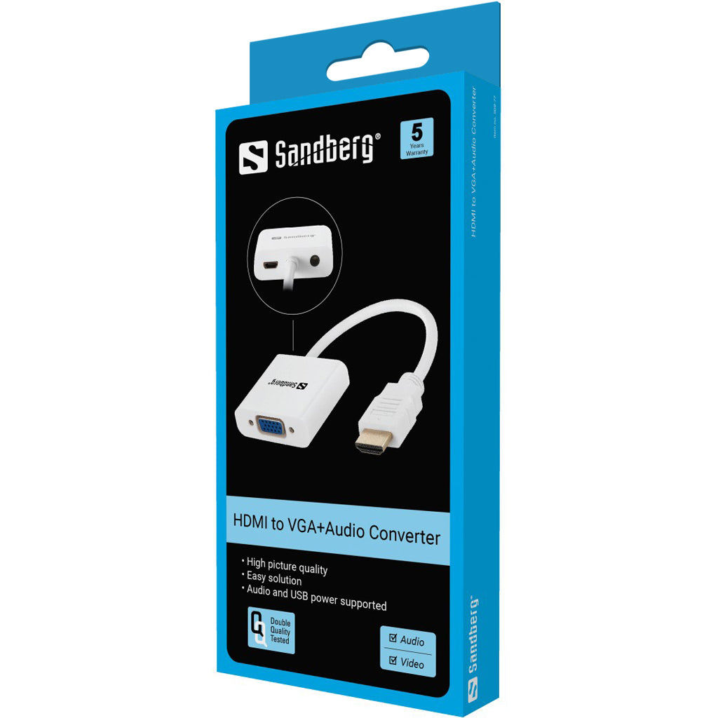 Sandberg HDMI auf VGA + Audio Adapter