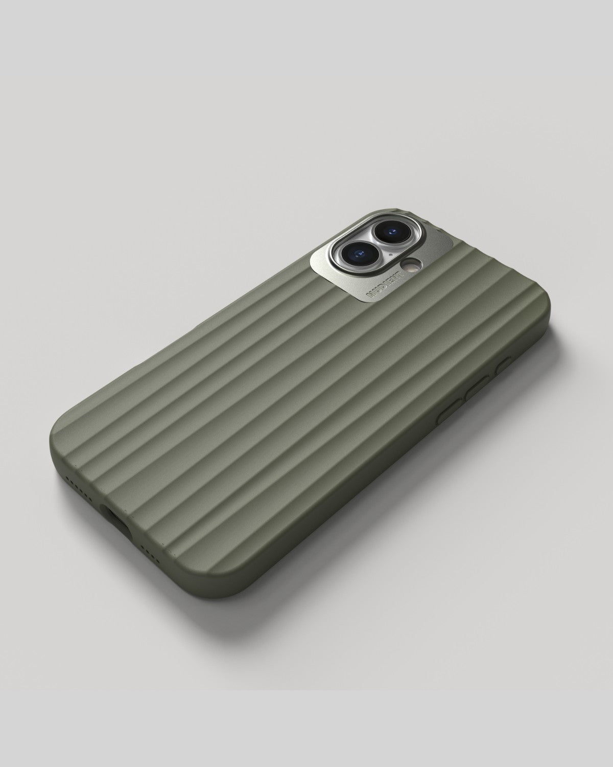 Nudient – Backcover Bold – für Apple iPhone 16 Plus – Olive – MagSafe-kompatibel
