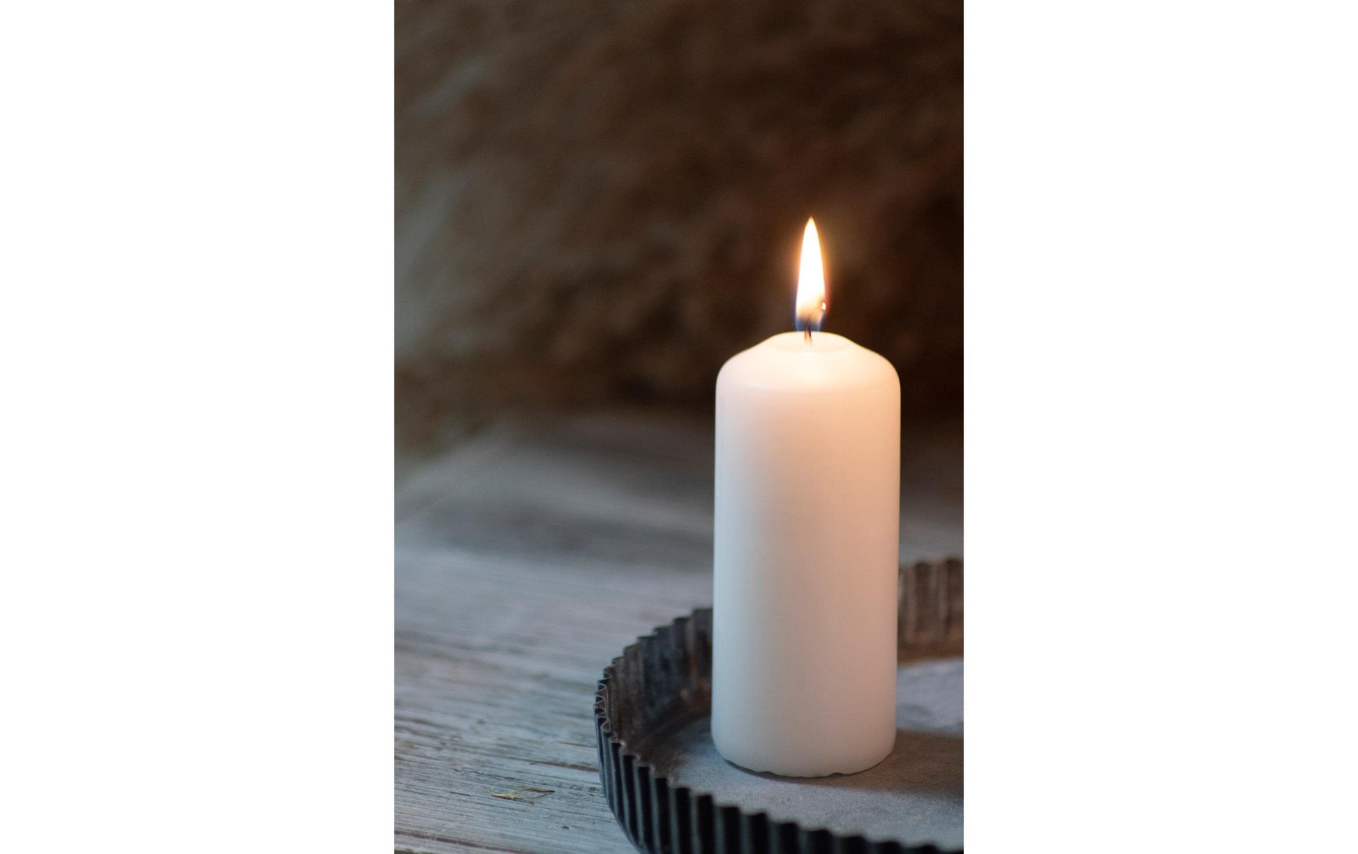 Balthasar Zylinderkerze, weiss, 9,5 cm, Ø 4 cm, 6er-Set – für Innenbereich
