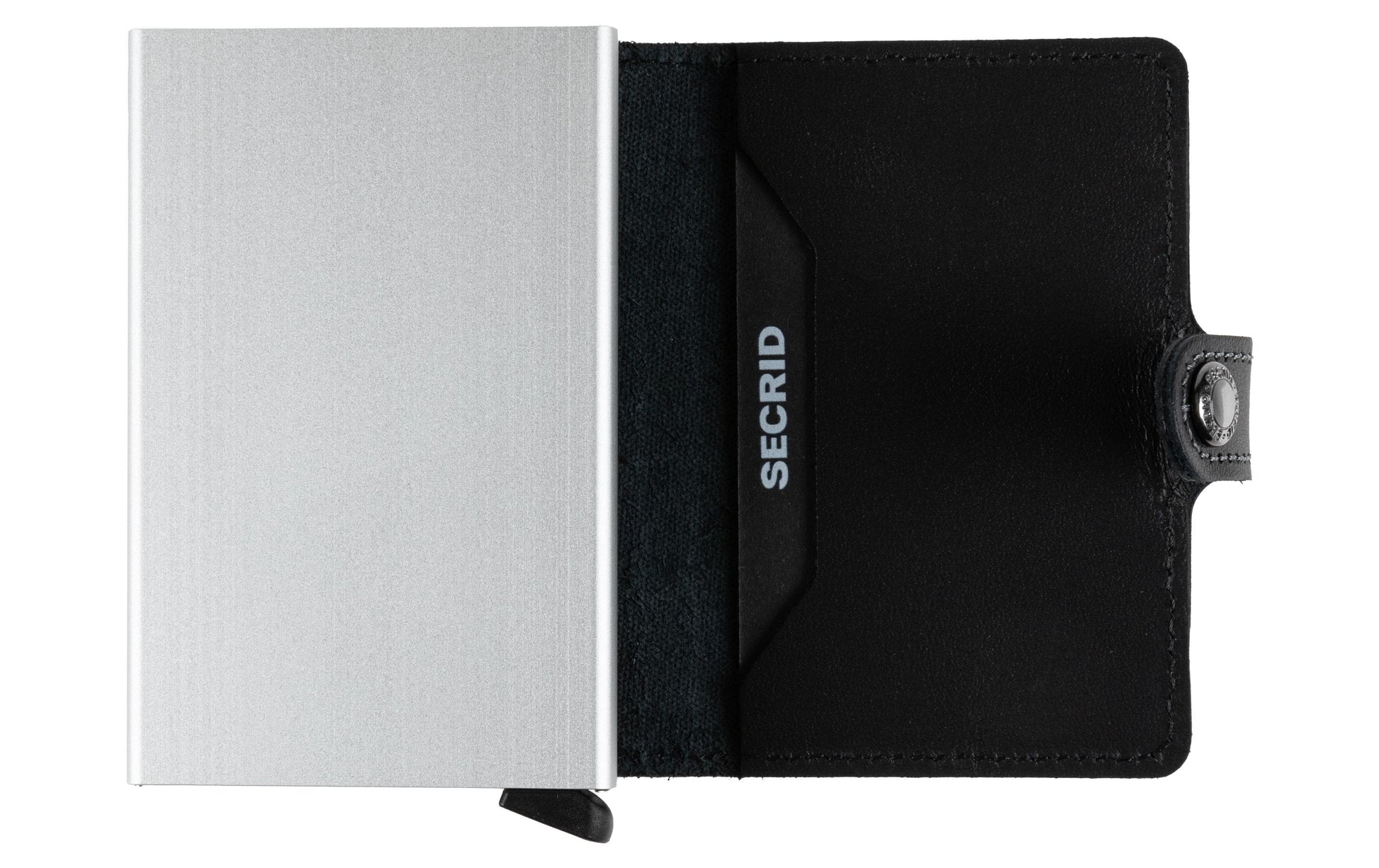 Secrid Miniwallet Kartenetui – RFID-Schutz – für 4–6 Karten (je nach Prägung) – Leder – Schwarz