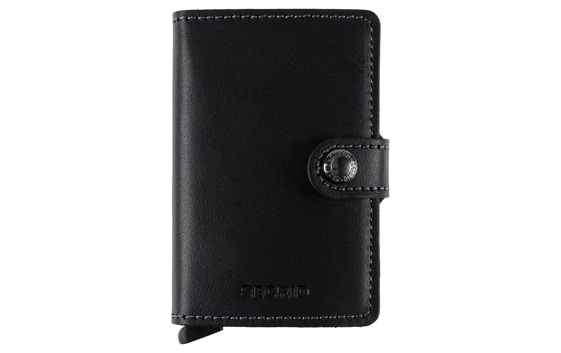 Secrid Miniwallet Kartenetui – RFID-Schutz – für 4–6 Karten (je nach Prägung) – Leder – Schwarz