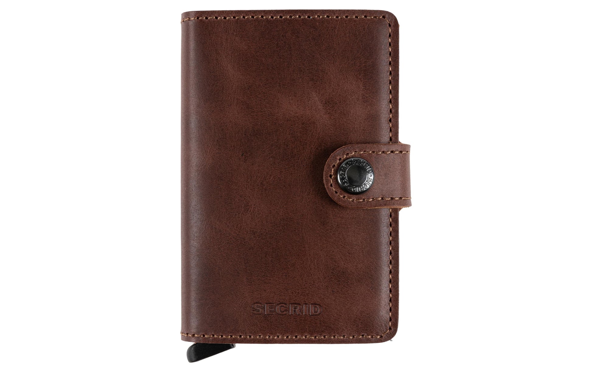 Secrid Kartenetui – RFID-Schutz – 4–6 Karten, 65 × 102 × 21 mm – Silber – Leder – Miniwallet
