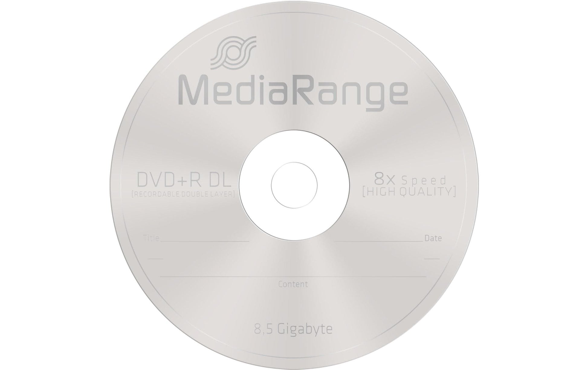MediaRange DVD+R DL 8,5 GB – 8×, 5er Pack