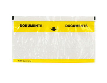 Elco Dokumententasche – C6/5 (229 × 114 mm), transparent, selbstklebend, Aufreissperforation – 250 Stück