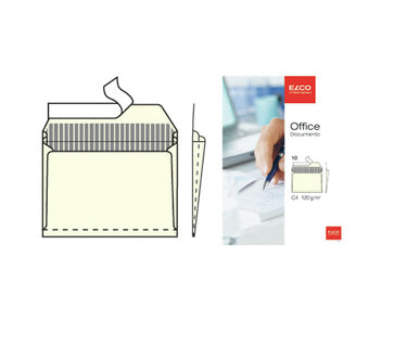 Elco Seitenfaltentasche C4, ohne Fenster, selbstklebend, beige, 120 g/m², 20 mm Falte – 10 Stk.