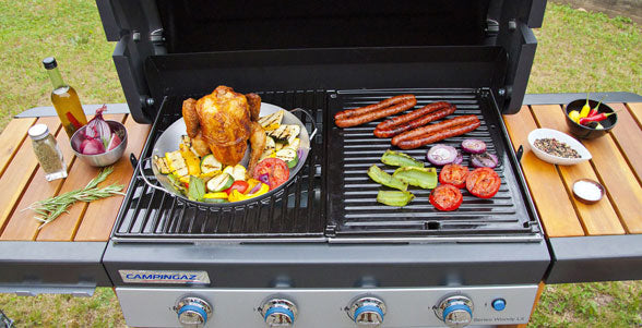 Campingaz Geflügelbräter Ø 7,5 × 13 cm, Edelstahl, 3 Stk., Silber, für Culinary Modular Grillrost