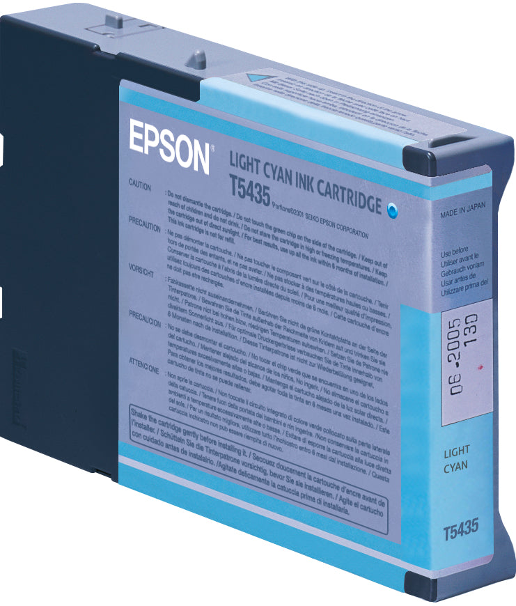 Epson Tintenpatrone T5435, cyan – für Tintenstrahldrucker/Multifunktionsgeräte