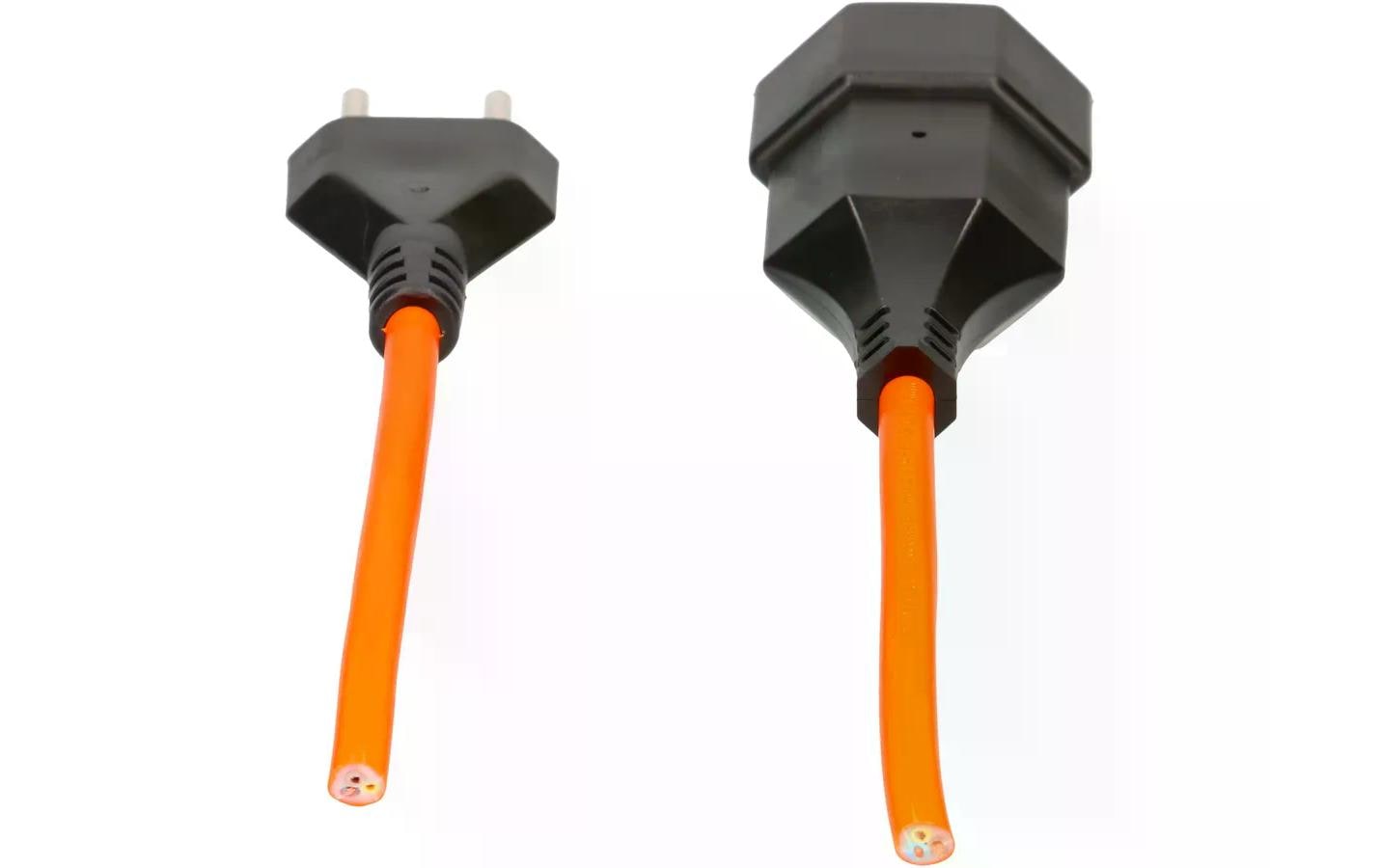 Max Hauri AG Max Hauri Verlängerungskabel – T12–T13, 10 m, 3×1,5 mm², H05VV-F, Orange