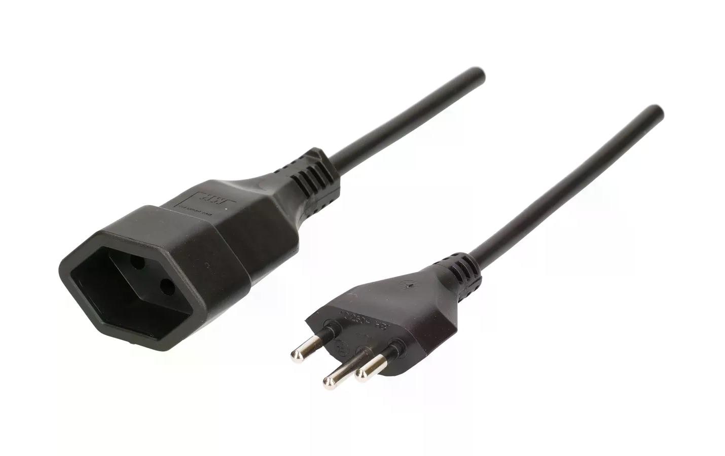 Max Hauri AG Max Hauri Verlängerungskabel – T13–T13, 0,25 m, 3×1 mm², schwarz