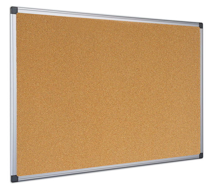 Bi-Office Pinnwand – Kork, Aluminiumrahmen – 180 × 120 cm