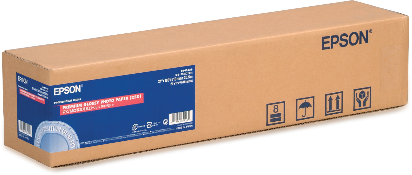 Epson Photo Premium Glossy Fotopapier – glänzend, 610 mm × 30,5 m, 260 g/m² – für Epson Stylus Pro-Serie