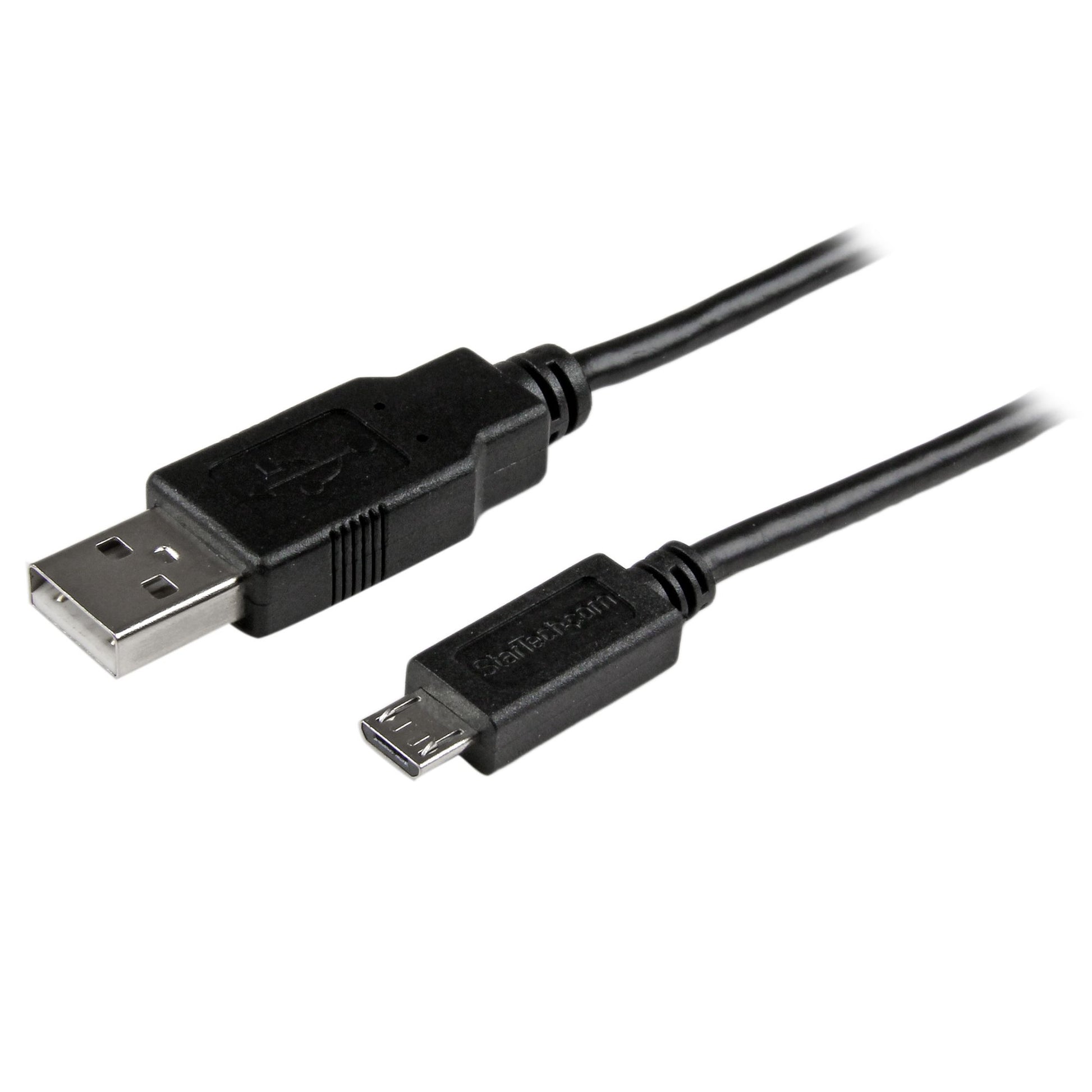 StarTech.com USB-A auf Micro-USB-B Kabel – USB 2.0 (480 Mbit/s) – 1 m – PVC-Mantel – Schwarz – für Android-S