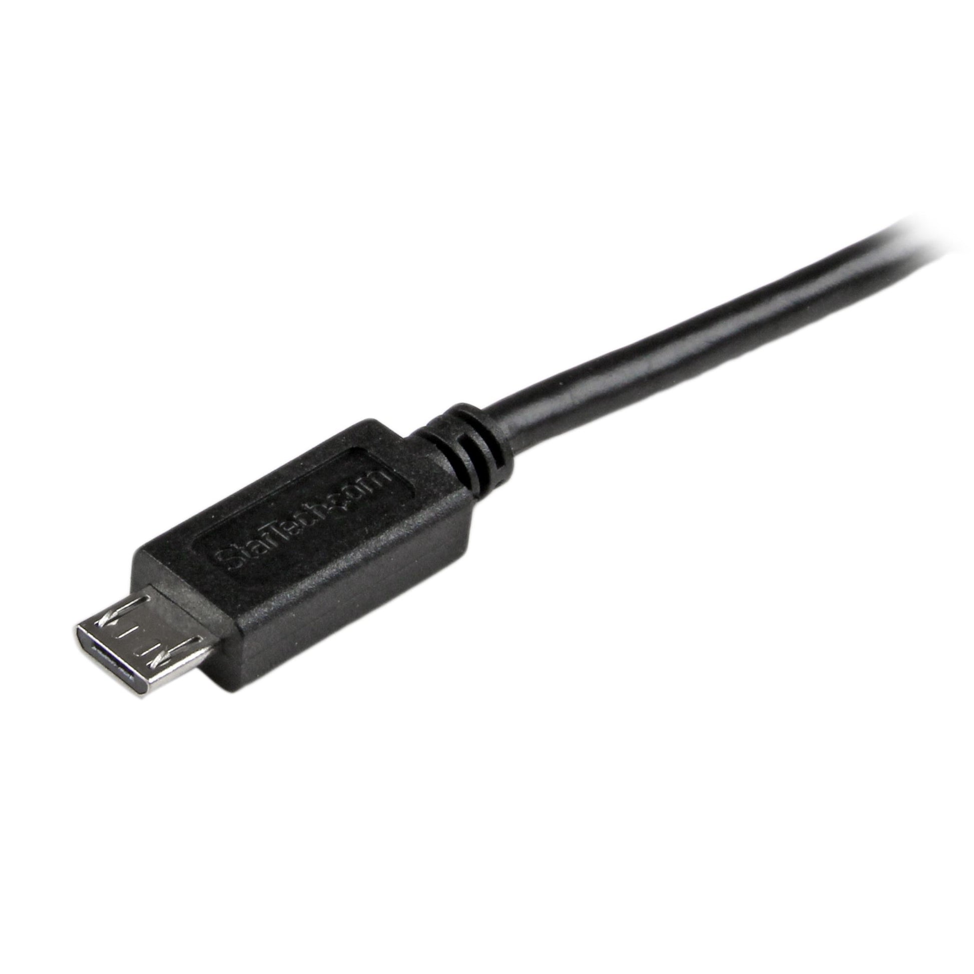 StarTech.com USB-A auf Micro-USB-B Kabel – USB 2.0 (480 Mbit/s) – 1 m – PVC-Mantel – Schwarz – für Android-S