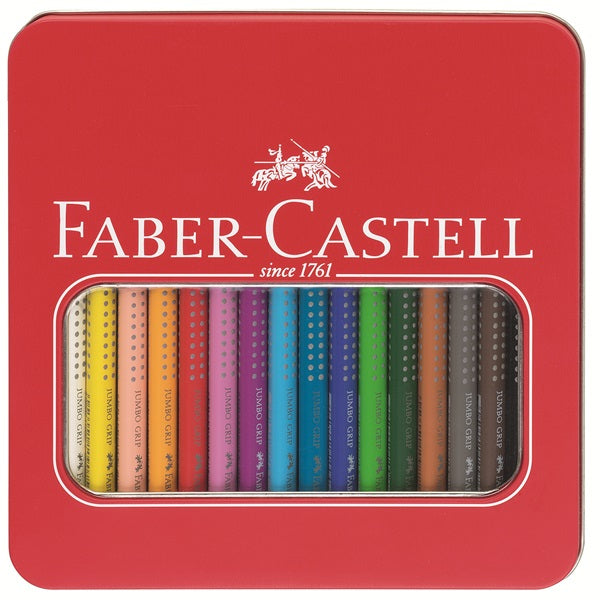 Faber-Castell Aquarellfarbstifte – 16 Farben, im Metalletui, Ø 5,3 mm, dreikantig, FSC