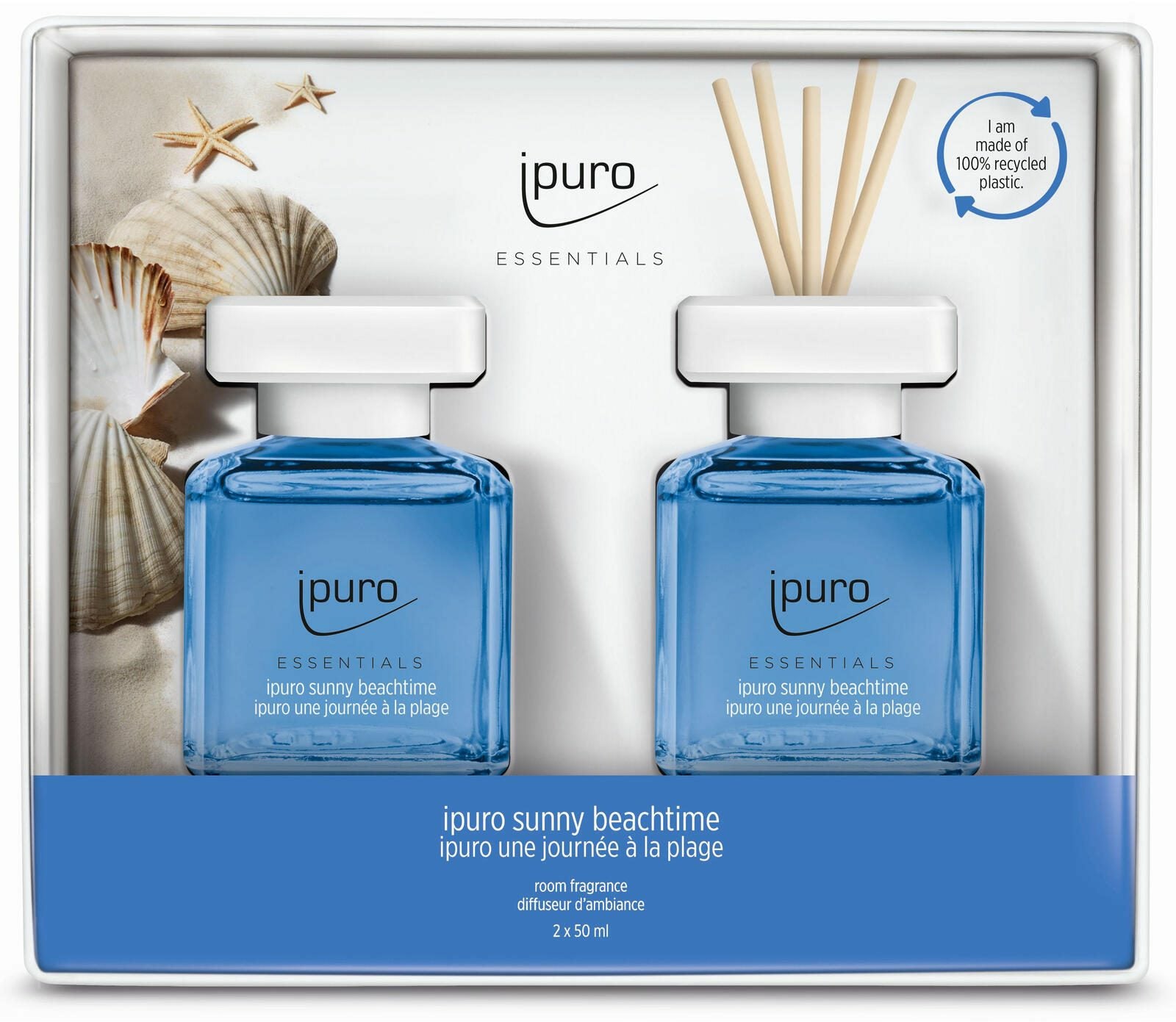Ipuro Sunny Beachtime – Geschenkset, 2 × 50 ml