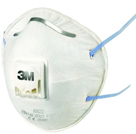 3M Atemschutzmaske FFP2 8822 – Einheitsgrösse – Weiss – 3 Stk.