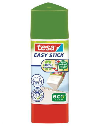 TESA Klebestift – permanent, transparent, lösemittelfrei, 12 g, für Papier, Karton, Fotos u. a.