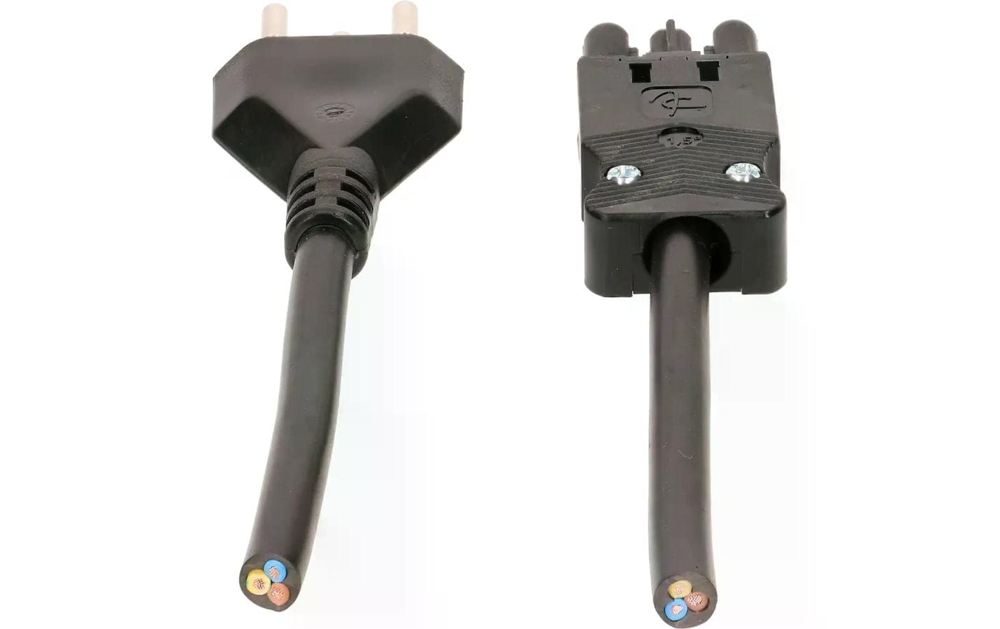 Max Hauri AG Netzkabel, T12 auf GST18I3, montiert, 10 m, Schwarz, 139975