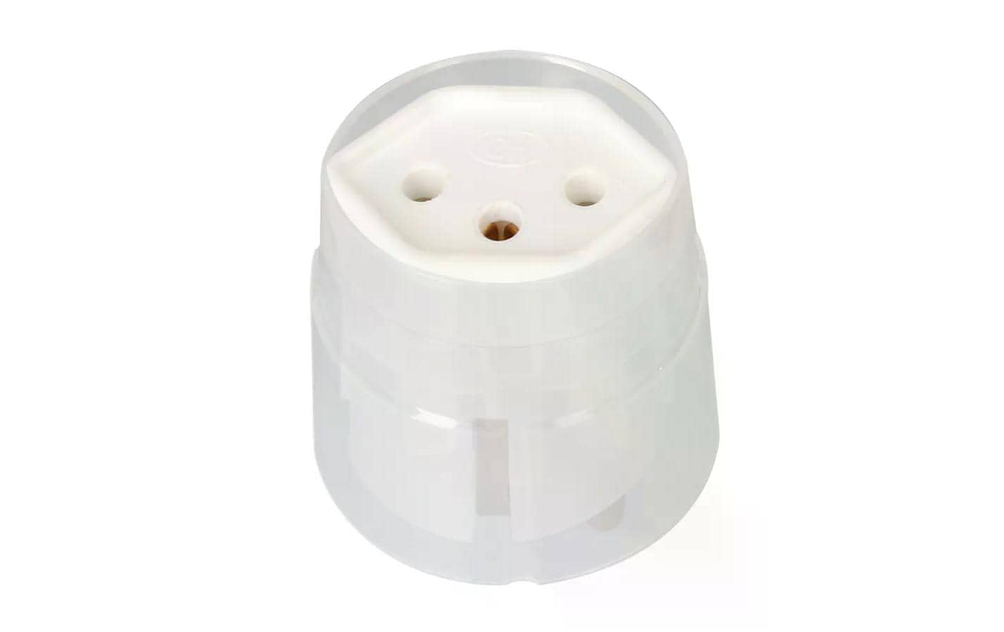 Max Hauri AG Max Hauri 163656 Fixadapter T13 zu Schuko – 10 A, 230 V, 2300 W, 3-polig (geerdet), Weiss