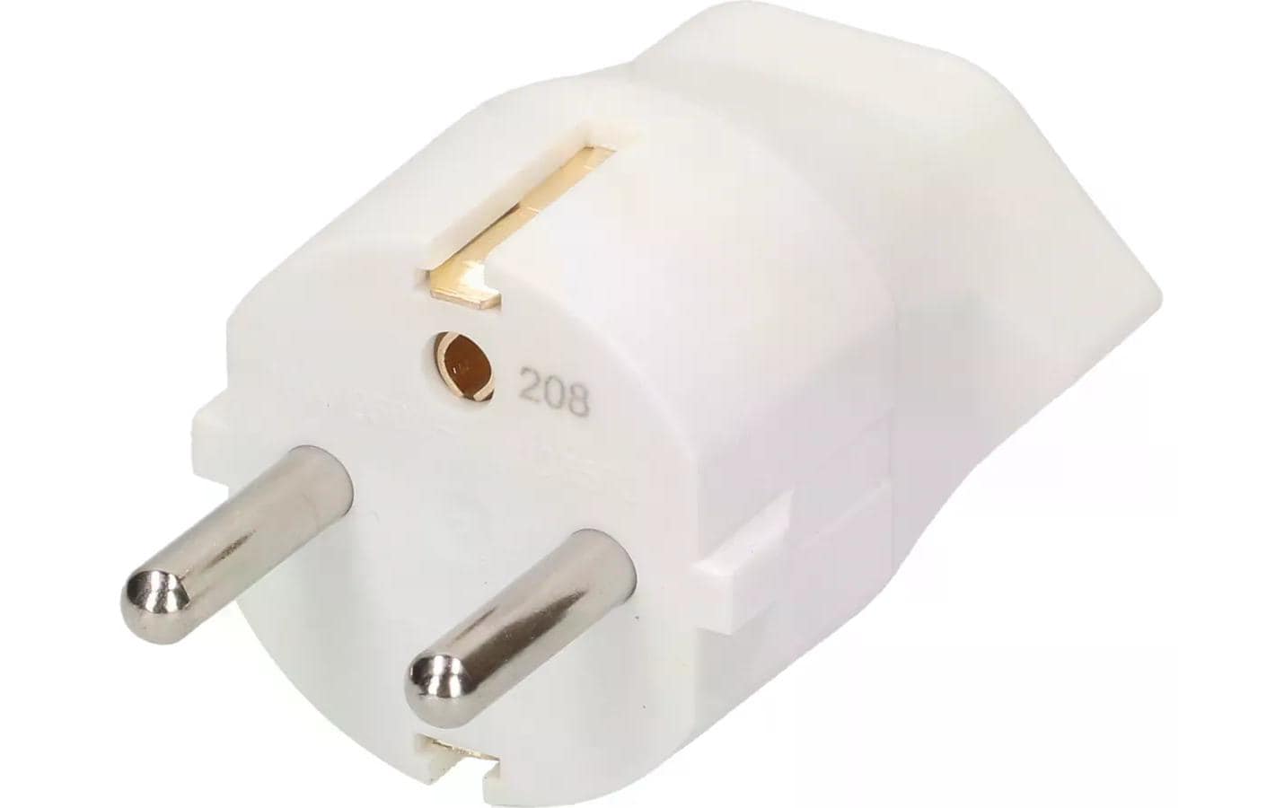 Max Hauri AG Max Hauri 163656 Fixadapter T13 zu Schuko – 10 A, 230 V, 2300 W, 3-polig (geerdet), Weiss