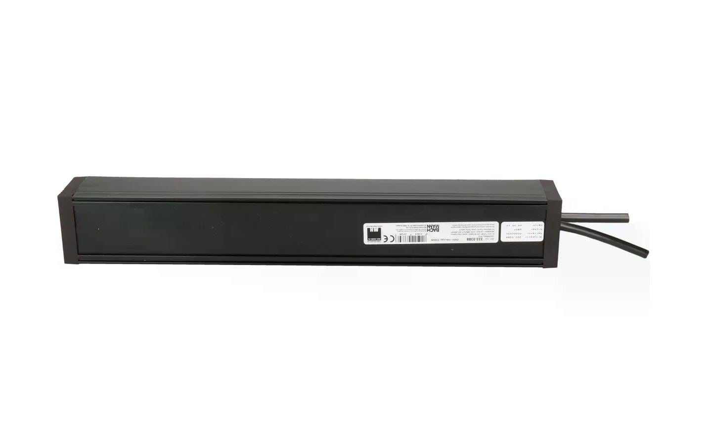 Bachmann PDU ALU Steckdosenleiste, 5×T13, mit Schalter, 2 m, Montagewinkel – schwarz