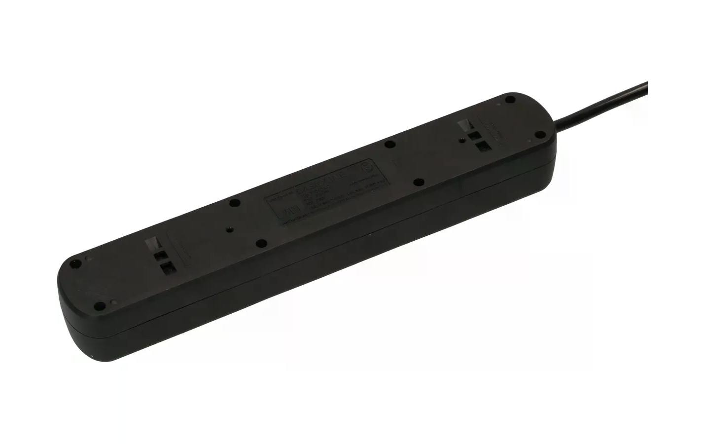 Max Hauri AG Max Hauri Basic-Line – Steckdosenleiste, 4× T13, 1× USB‑A, 1× USB‑C, mit Schalter, 1,5 m, Stecker T12, IP20