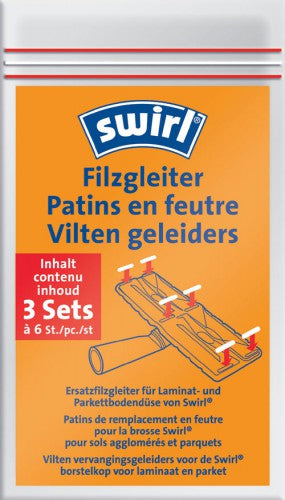 Swirl Filzgleiter für Parkettdüse – 3 Stück