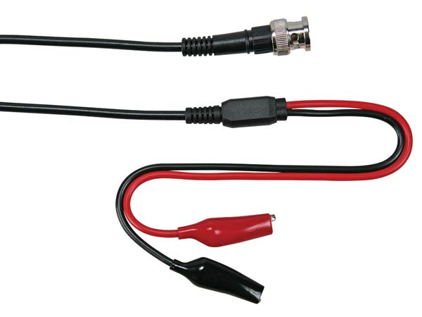 Velleman TLM55 – Messleitung – BNC zu 2 Abgreifklemmen, 1'000 mm, 33 V AC/60 V DC, 6 A