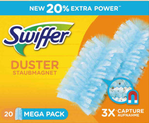 Swiffer Nachfüllpackung Reinigungstücher – für Swiffer Staubmagnet, gelb, 20 Stk.