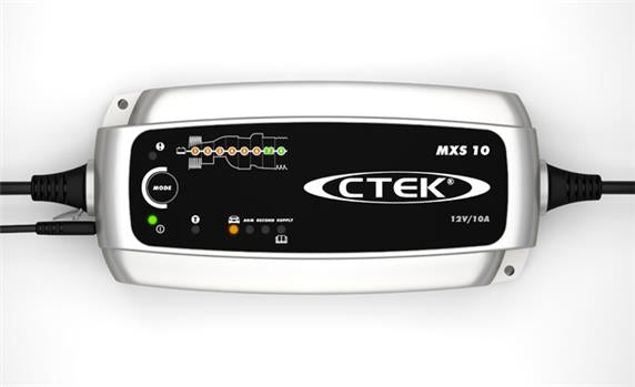 Ctek MXS 10.0 Ladegerät – 120 W – für 12 V Blei-Säure-Batterien (nass, AGM, Gel)