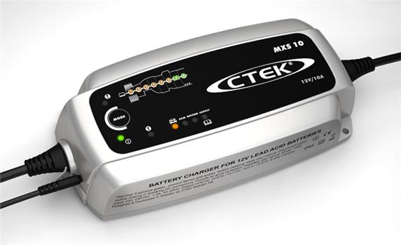 Ctek MXS 10.0 Ladegerät – 120 W – für 12 V Blei-Säure-Batterien (nass, AGM, Gel)