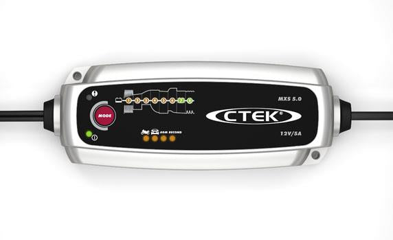 Ctek MXS 5.0 Polar Ladegerät – 60 W, IP65 – für 12 V Blei-Säure-Batterien (nass, AGM, Gel)