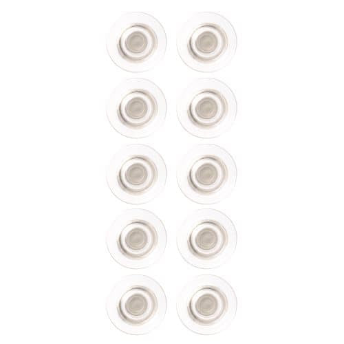 Nobo Magnet, Ø 32 mm × H 9 mm, Haftkraft 2 kg, Transparent – 10-teilig – für Whiteboards