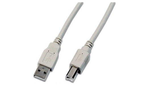 Wirewin USB-A auf USB-B Kabel – USB 2.0 (480 Mbit/s) – 1,5 m – Grau