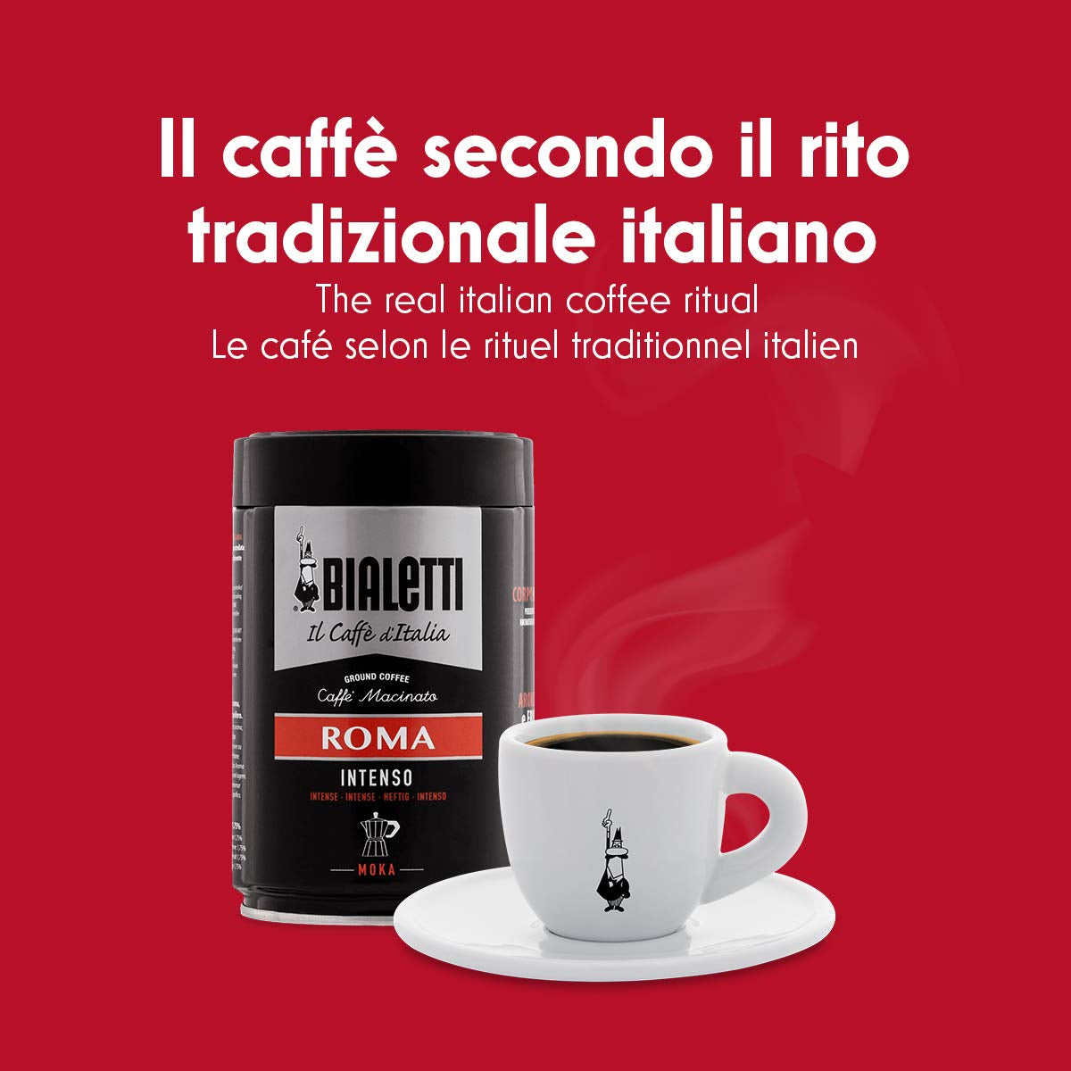Bialetti Moka Express French Press / Kaffeebereiter – 0,2 l, 3 Tassen, Aluminium