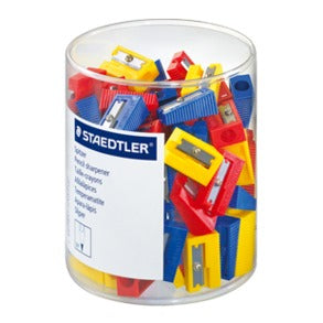 Staedtler Spitzer – für Ø bis 8,2 mm – Kunststoff – farbig sortiert – 100er Pack