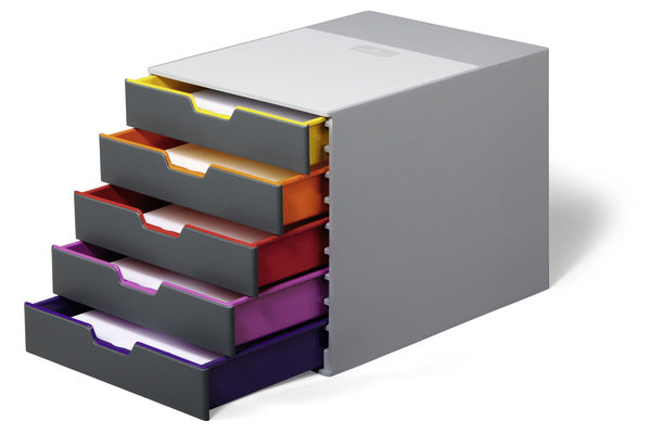 Durable Schubladenelement Varicolor – für A4, C4 und Letter-Size-Formate – 280 × 356 × 292 mm
