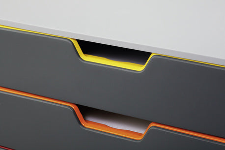 Durable Schubladenelement Varicolor – für A4, C4 und Letter-Size-Formate – 280 × 356 × 292 mm