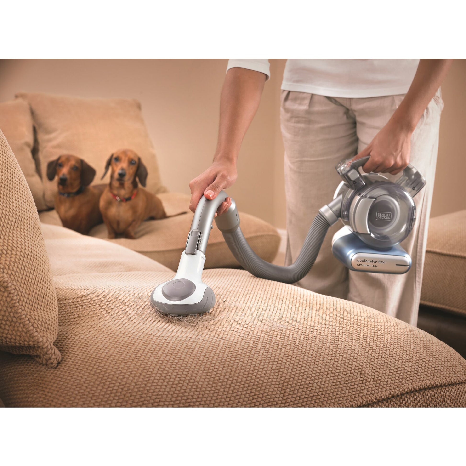Black & Decker Black+Decker PD1420LP – Akku-Handstaubsauger – Trocken, beutellos, 14,4 V, 13 min – Blau/Grau