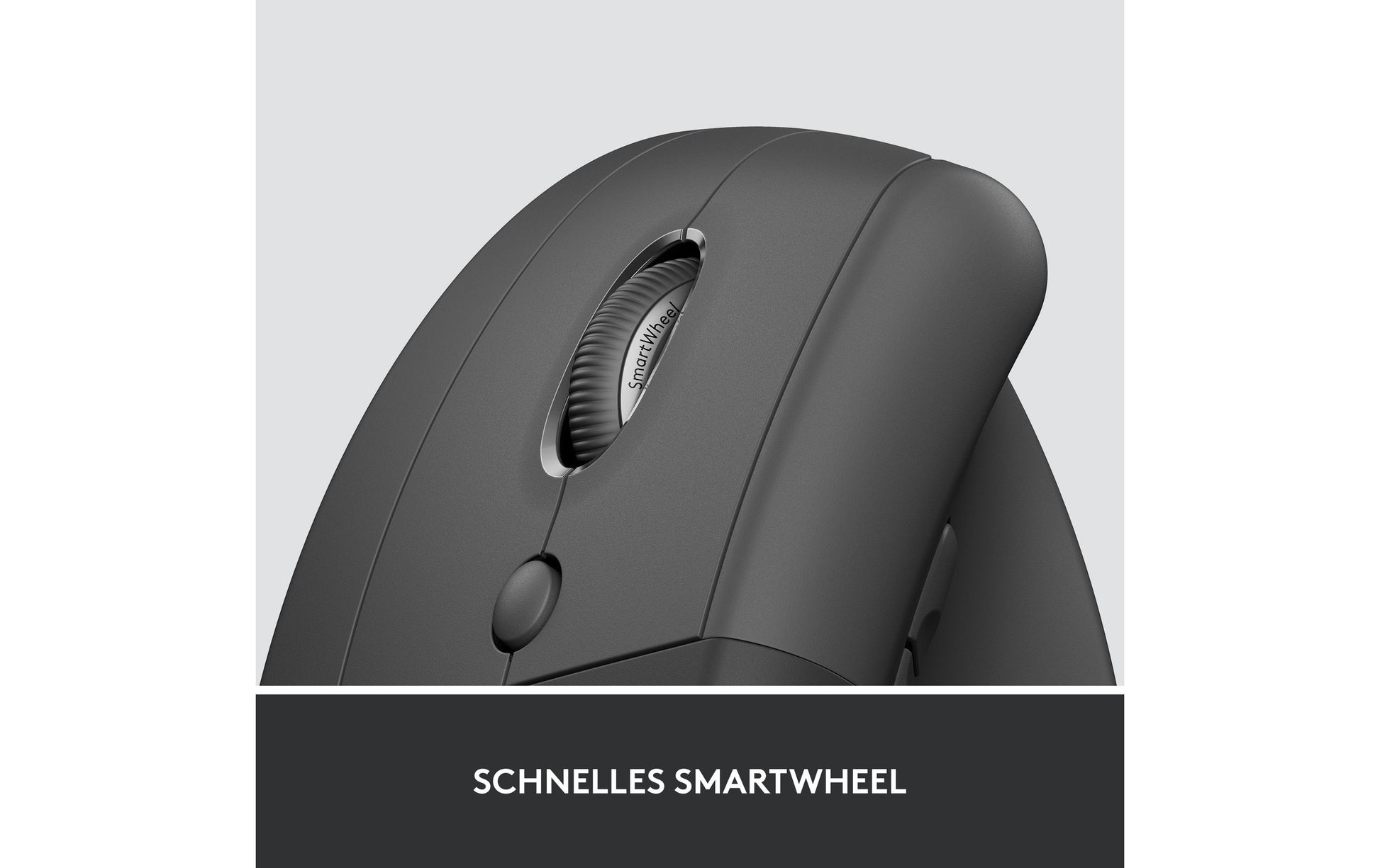 Logitech Lift for Business Linkshändige Ergonomische Maus – für Linkshänder, Graphit/Schwarz