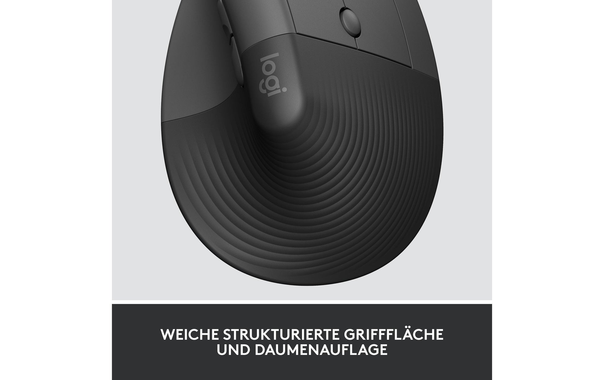 Logitech Lift for Business Ergonomische Maus – kabellos, vertikal, Logi Bolt USB-Empfänger, schwarz