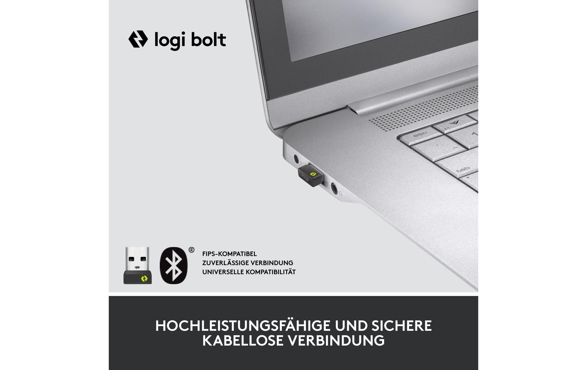 Logitech Lift for Business Ergonomische Maus – kabellos, vertikal, Logi Bolt USB-Empfänger, schwarz